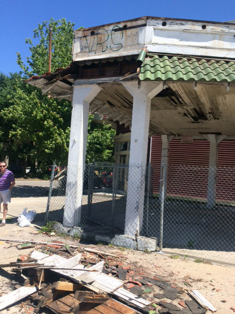 graffiti and decay of building